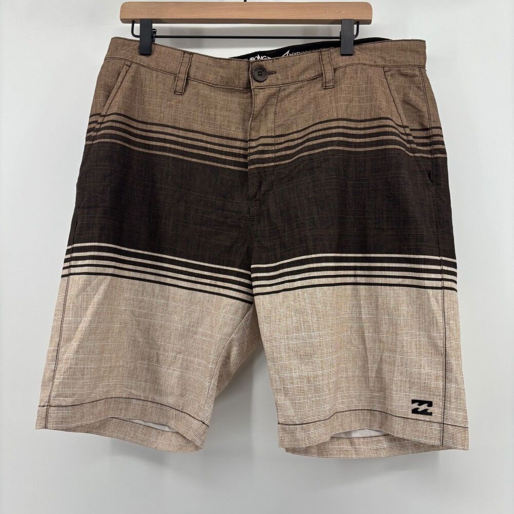 Billabong Board‎ Shorts Brown Tan Mens 36 Platinum X Hydrostretch M211QPLP